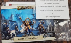 AoS: Stormcast Lord-Impertant with Gryph-hounds [1 sprue, 2 models] (Dominion Starter Set Edition)